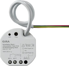 Gira One 2-Gang Switch 16A KNX Secure Actuator - 506200