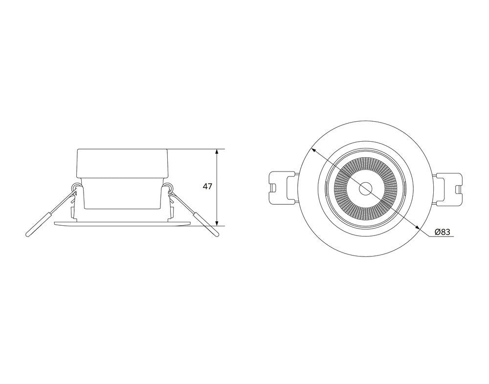 Opple LED Chiara 6W Recessed Spotlight 4000K Aluminum - 541003411000