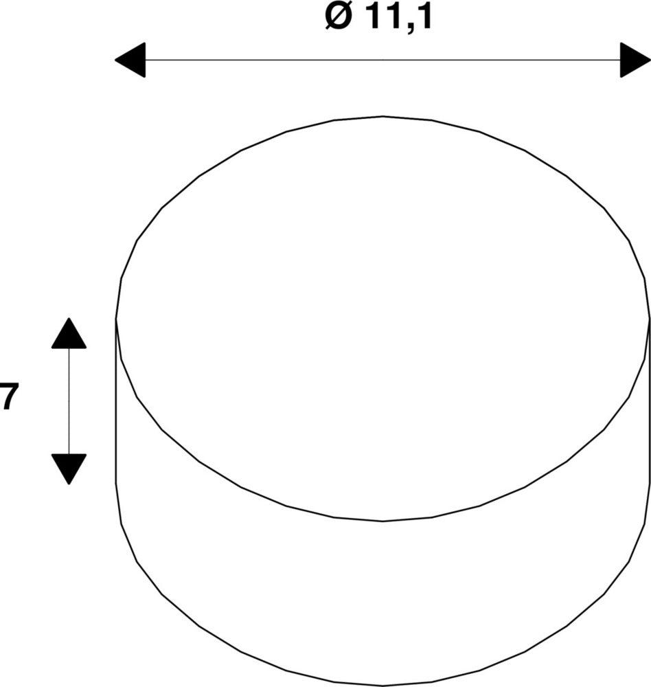 SLV QPAR111 GU10 LED 12.5W 2700K Dimmable Silver - 1005276