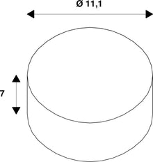 SLV QPAR111 GU10 LED 12.5W 2700K Dimmable Silver - 1005276