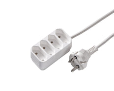 Martin Kaiser 4-Way Euro Power Strip 2.5A Non-Grounded - 1014ZL/15/KWS [2 Pieces]