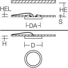 RZB Trixy Round LED MultiColor Downlight 14-22W - 901718.002
