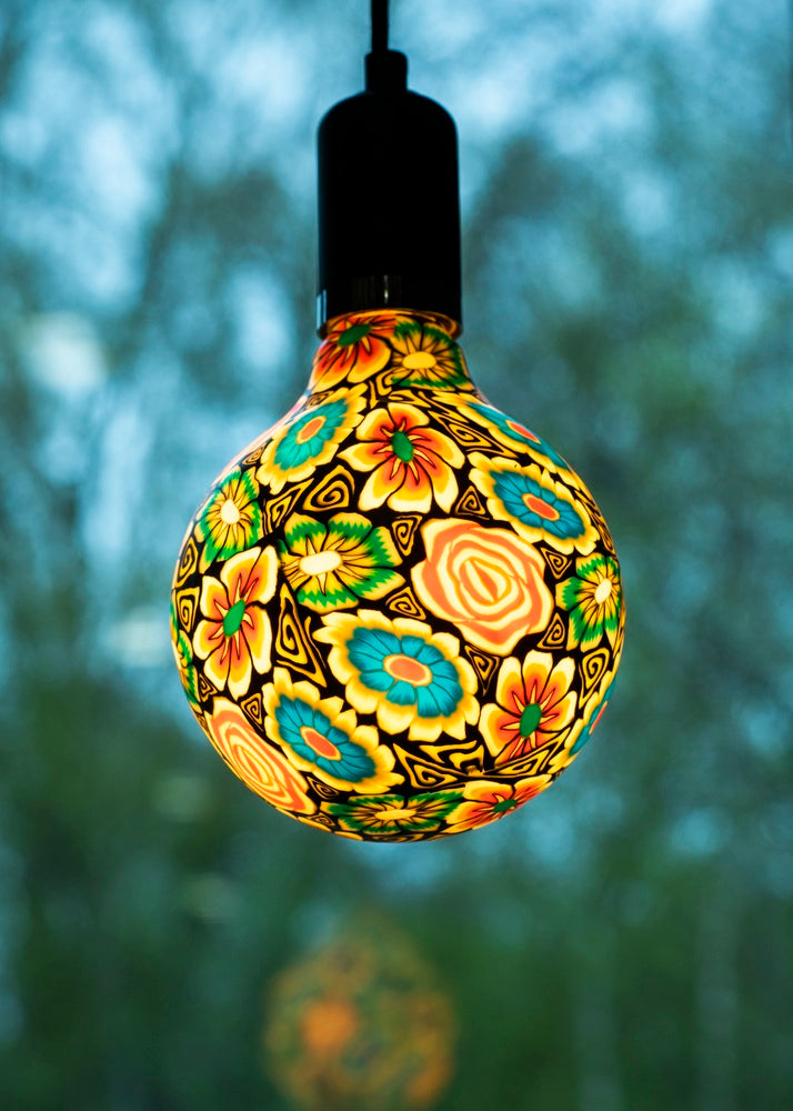 Bailey LED Paint Globe G125 Flower Dark Dimmable 7W E27 - 145232