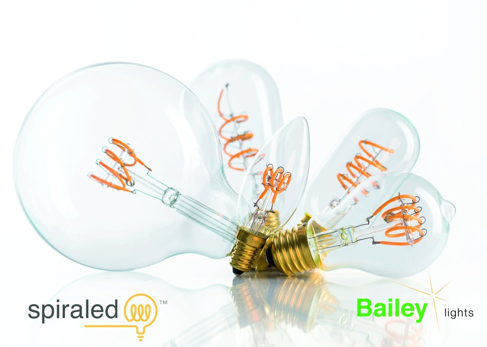 Bailey Spiraled Estelle C35 E14 LED Candle 2.2W Dimmable - 145007