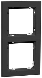 PEHA Nova Brilliance Dual Frame Cover Black - 00034352