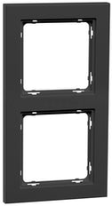PEHA Nova Brilliance Dual Frame Cover Black - 00034352