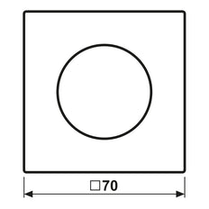 Jung LS Series Stainless Steel Rotary Dimmer Cover - ES1740