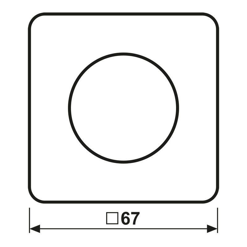 Jung CD Range Rotary Dimmer Cover Black - CD1740SW