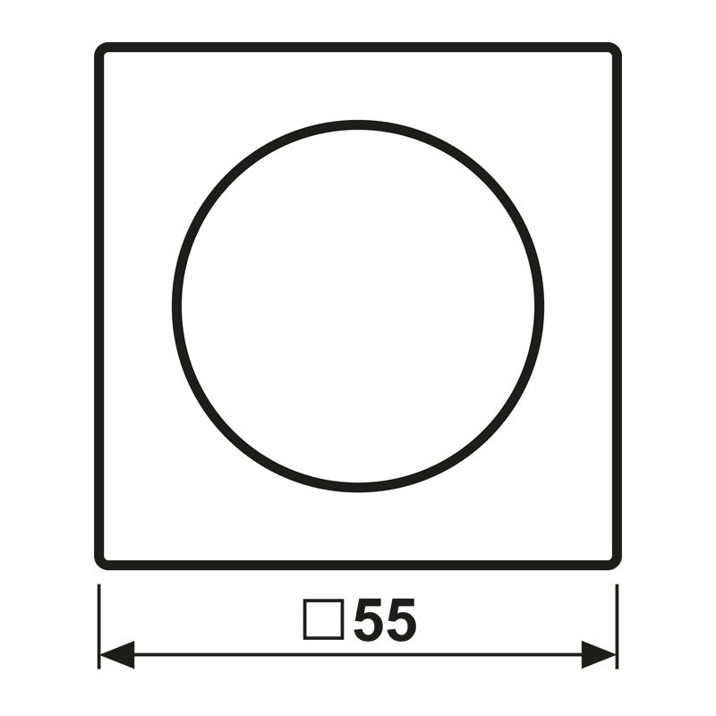 Jung AS Series Rotary Dimmer Cover White - A1740