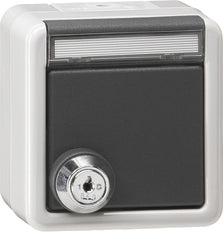 Gira IP44 Outdoor SCHUKO Socket With Lockable Cover - 456930