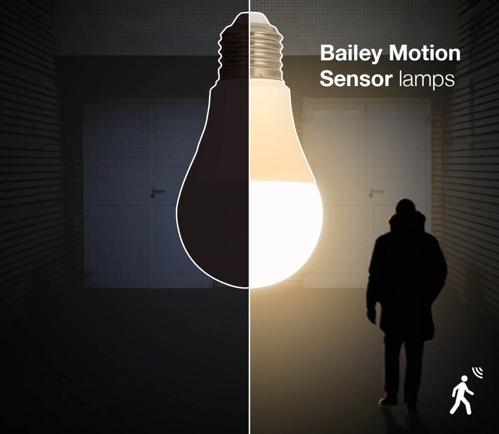 LED Motion Sensor Bulb E27 9W 820lm 2700K - 145744