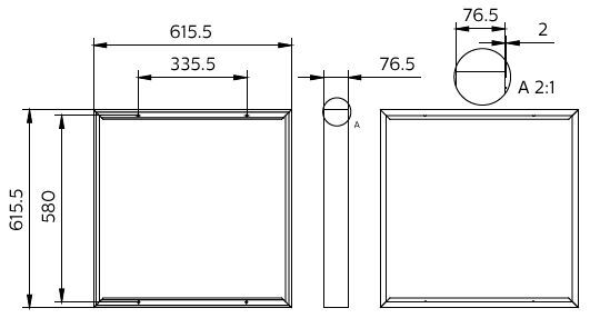 Philips CoreLine Panel LED Surface Mount Kit 60x60 - 8719514953970