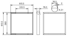 Philips CoreLine Panel LED Surface Mount Kit 60x60 - 8719514953970
