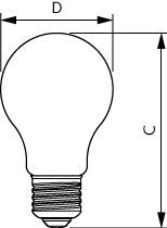 Philips CorePro LED A60 E27 8.5W 840 Clear Glass Bulb - 8719514347083