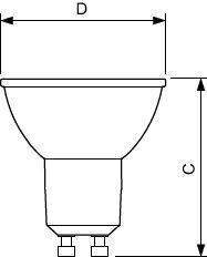 Philips Master LED GU10 Dimtone Spotlight 4.9W 2700K - 8718696708118