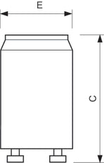 Philips S2E Electronic Fluorescent Lamp Starter 18-22W - 8711500764980
