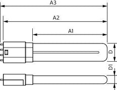 Philips CorePro LED PLL 8W 2G11 4-Pin 3000K - 8719514486768