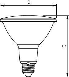 Philips Master Value LED PAR38 13W 927 Spotlight 25D - 8719514443303