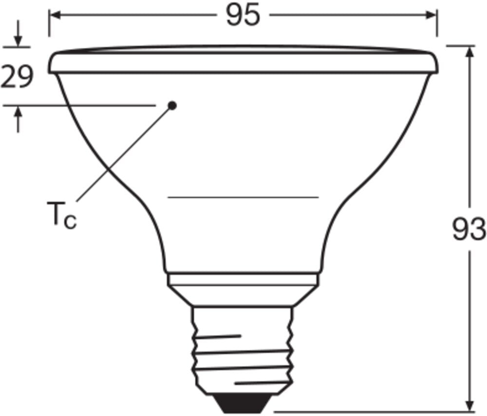 LEDVANCE PAR30 E27 LED Spotlight 10W 927 Dimmable - 4099854071195
