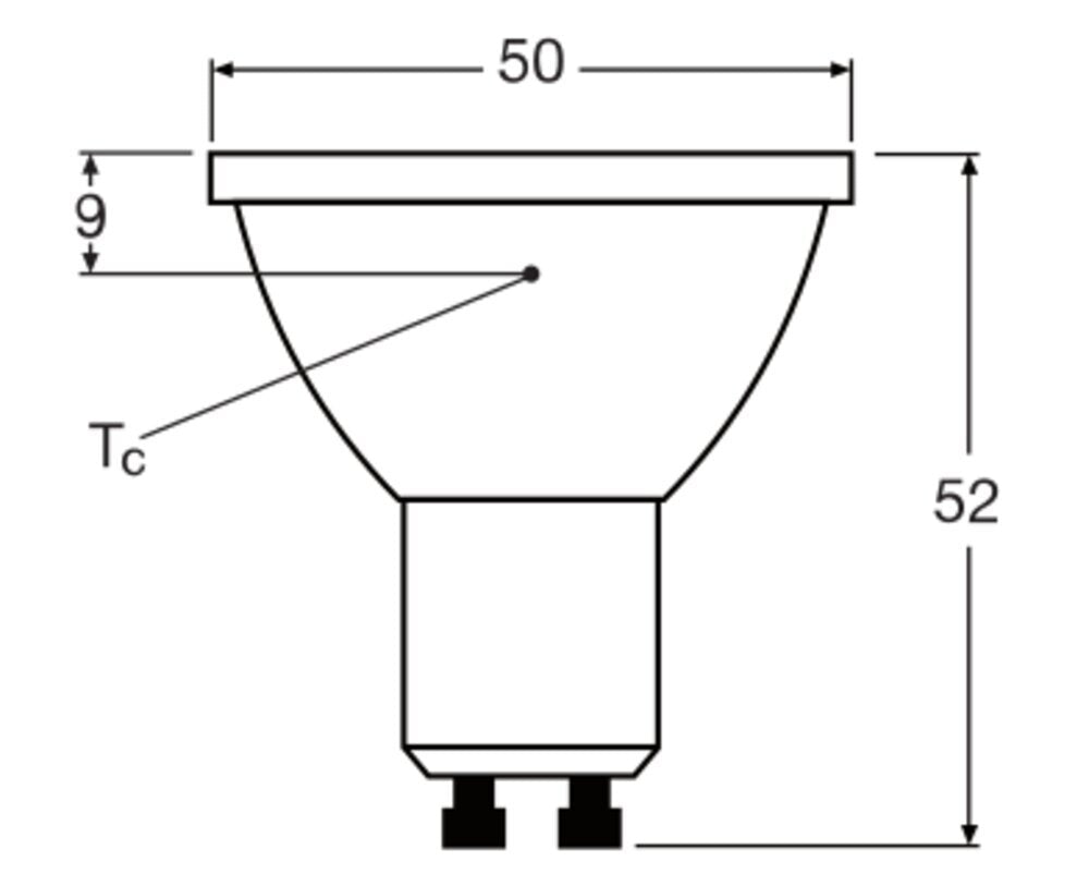 LEDVANCE PAR16 GU10 LED Spot 7.9W 927 Dimmable - 4099854059018