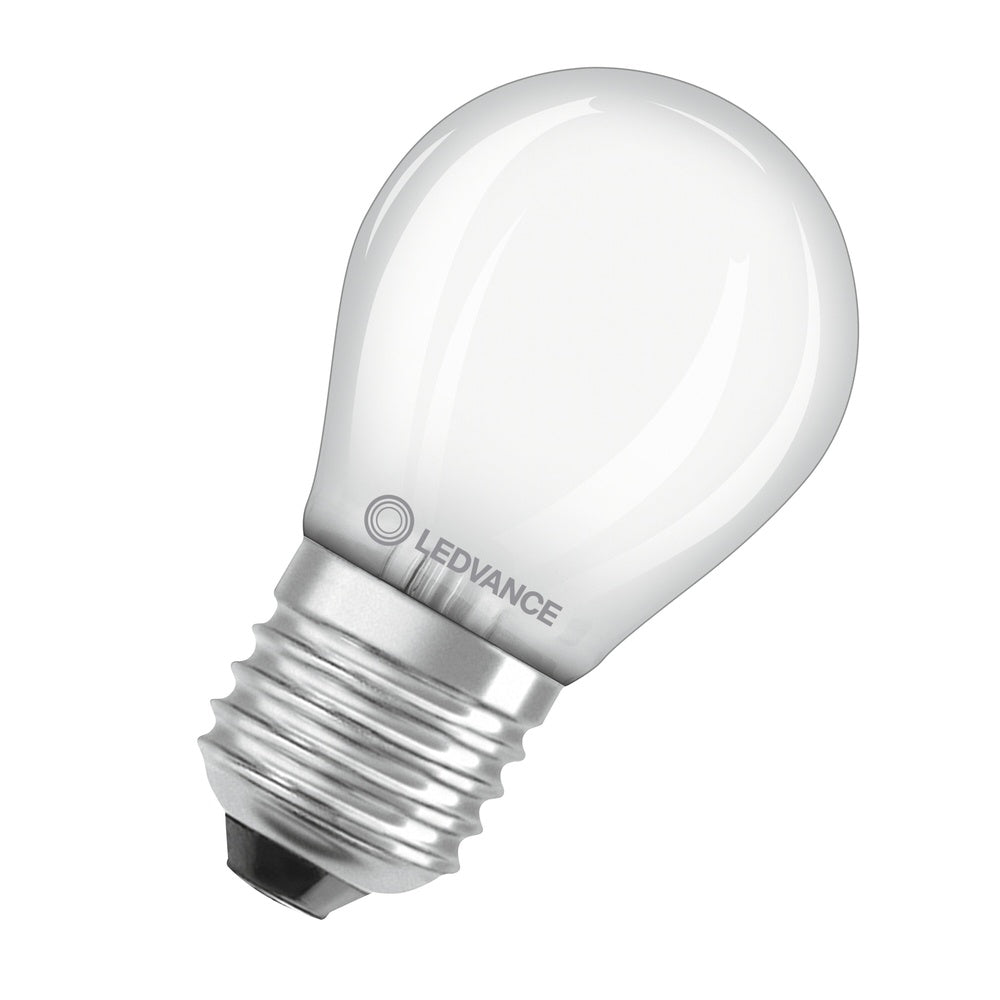 LED Classic P40 Frosted Filament 4W E27 827 Warm White - 4099854069086 [2 Pieces]