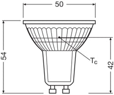 LEDVANCE Performance PAR16 GU10 LED Spot 2.6W 830 - 4099854044731 [2 Pieces]