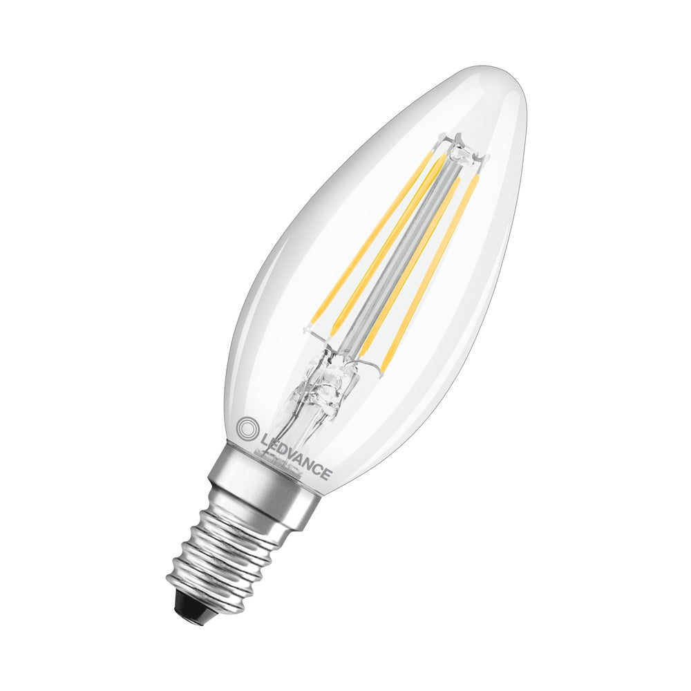 LED Classic B E14 Filament Clear 4W 827 2700K - 4099854069413 [2 Pieces]