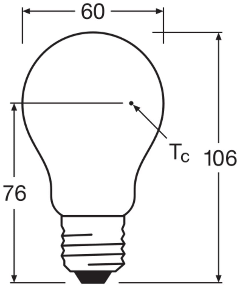 Dimmable LED Classic A60 7W E27 827 Frosted Filament - 4099854054433