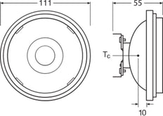 Ledvance Superior LED AR111 7.4W 930 G53 Dimmable Spot - 4099854048845