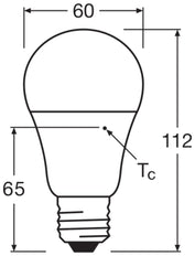 Ledvance Classic A75 Dimmable LED E27 10.5W 2700K - 4099854043994