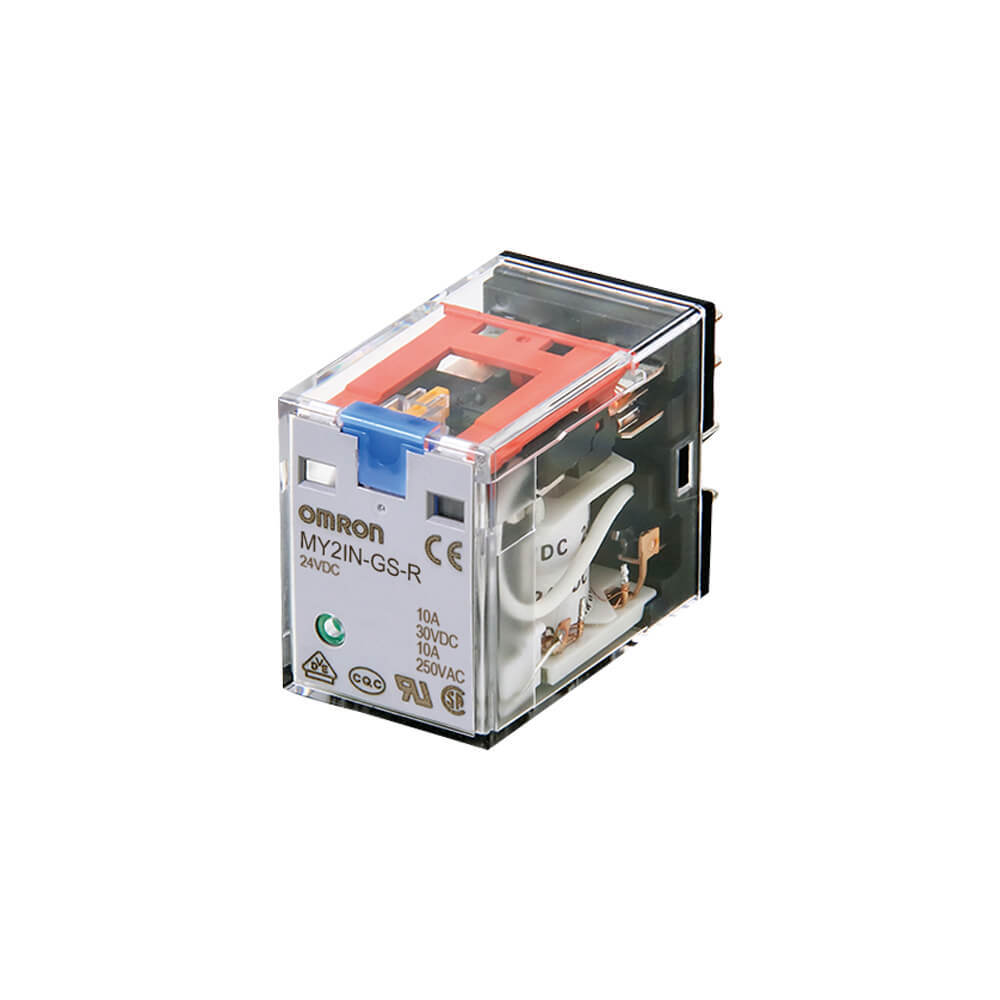 OMRON 8-Pin DPDT Relay With LED Indicators 24VAC - MY2 5741A