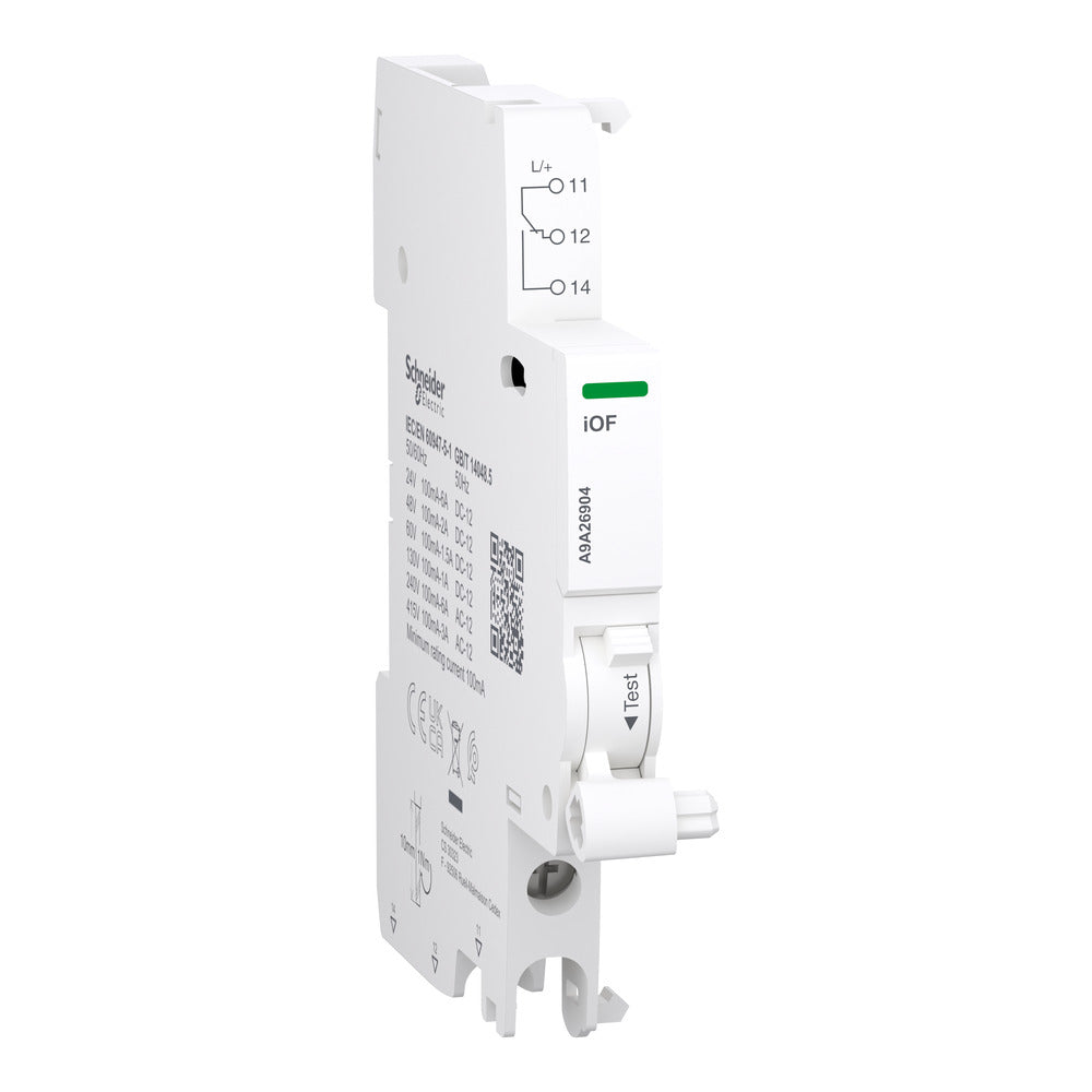 Acti9 A9A iOF Auxiliary Contact 100mA-6A 24-415VAC - A9A26904
