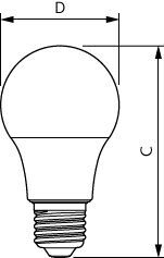 Philips CorePro LED Bulb E27 8W 4000K A60 - 8720169169050 [2 Pieces]