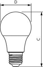 Philips CorePro LED Bulb E27 8W 4000K A60 - 8720169169050 [2 Pieces]