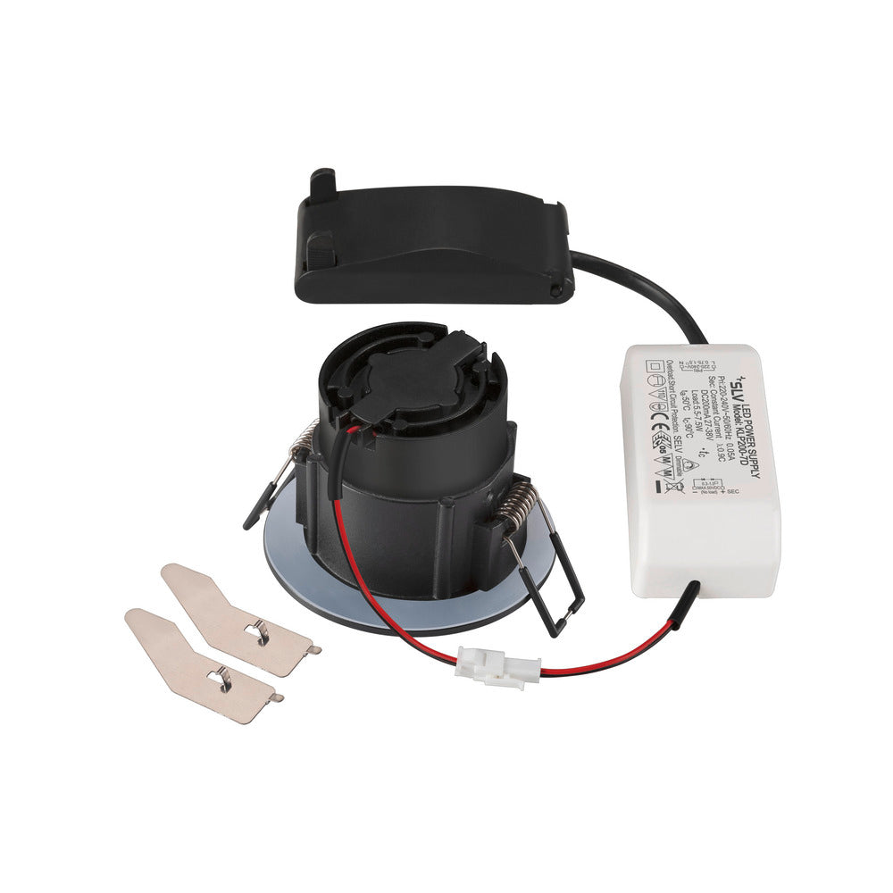 SLV New Tria 68 LED Recessed Spot Light IP65 3000K Black - 1007408