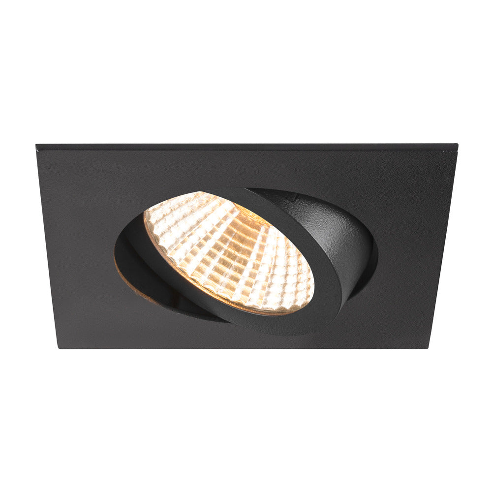 SLV New Tria 68 LED Square Recessed Downlight Black 3000K - 1007398