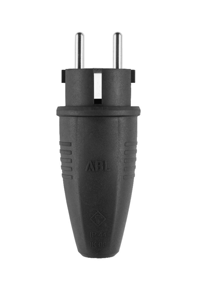 ABL Original Schuko IP44 Rubber Power Plug - 100000039 [2 Pieces]