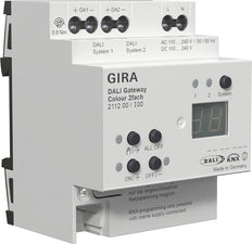 Gira DALI Gateway KNX Secure 2-Channel DIN Rail - 211200
