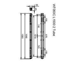 Philips Ledinaire IP65 Waterproof LED Tube Housing L1500 - 8710163366050
