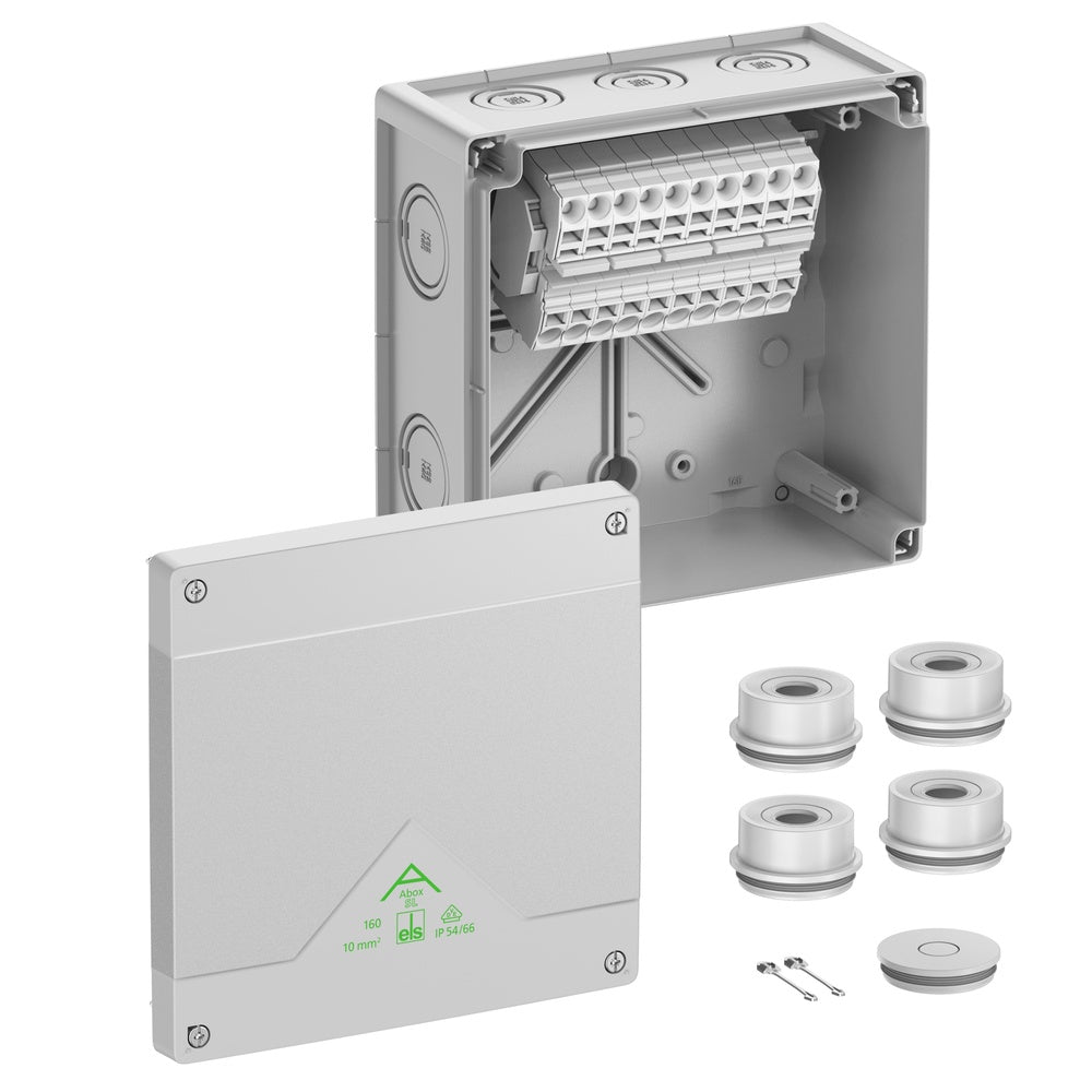 Spelsberg Abox SL-10 Junction Box IP55/66 182mm Grey - 81044001