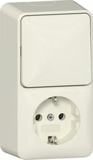 Vertical Surface Mount Switch Socket Combo 16A 250V - 417612