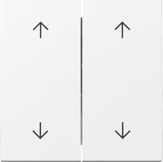 Gira System 55 Dual Rocker Switch With Arrow Symbols - 329703