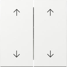 Gira System 55 Dual Rocker Switch With Arrow Symbols - 329703