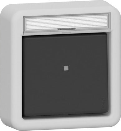 Universal LED Rocker Switch With Indicator Grey - 311635