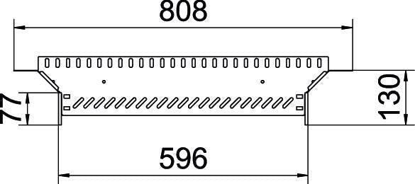 Cable Tray T-Piece Connector 60x600 Galvanized Steel - 6042123