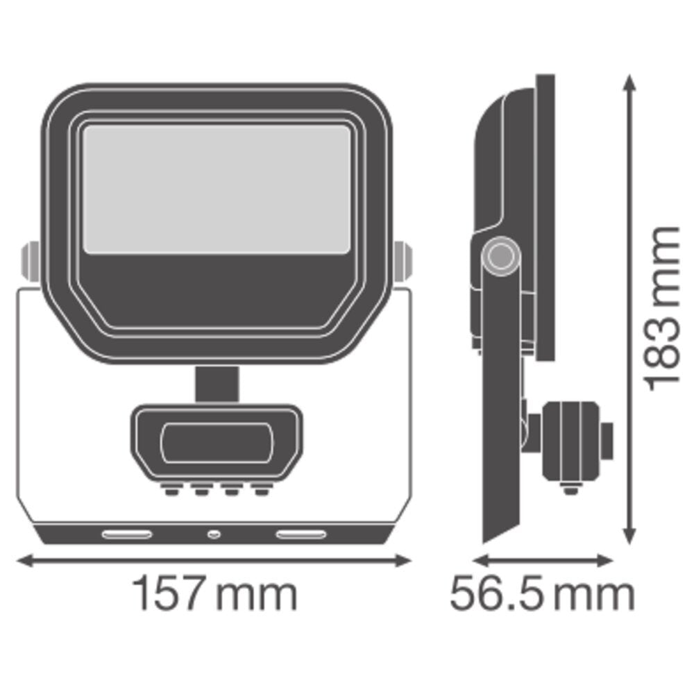 LED Floodlight 17W Motion Sensor IP65 2400lm 3000K - 4099854309489