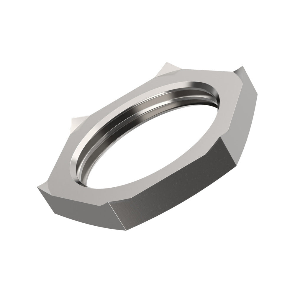 EMC M20 Brass Counter Nut With Cutting Edges - 52103320 [10 Pieces]