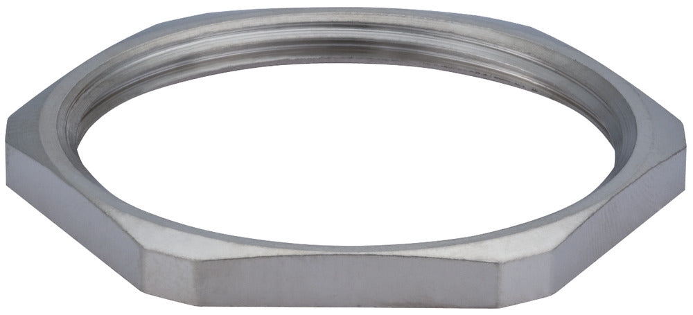 Hummel M50x1.5 Nickel Plated Brass Metric Locknut - 1161500050 [2 Pieces]