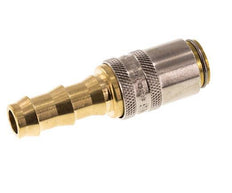Brass DN 6 Mold Coupling Socket 9.5 mm Hose Pillar