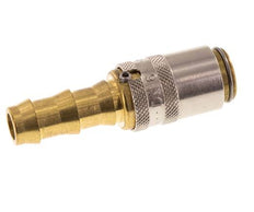 Brass DN 6 Mold Coupling Socket 9.5 mm Hose Pillar Unlocking Protection